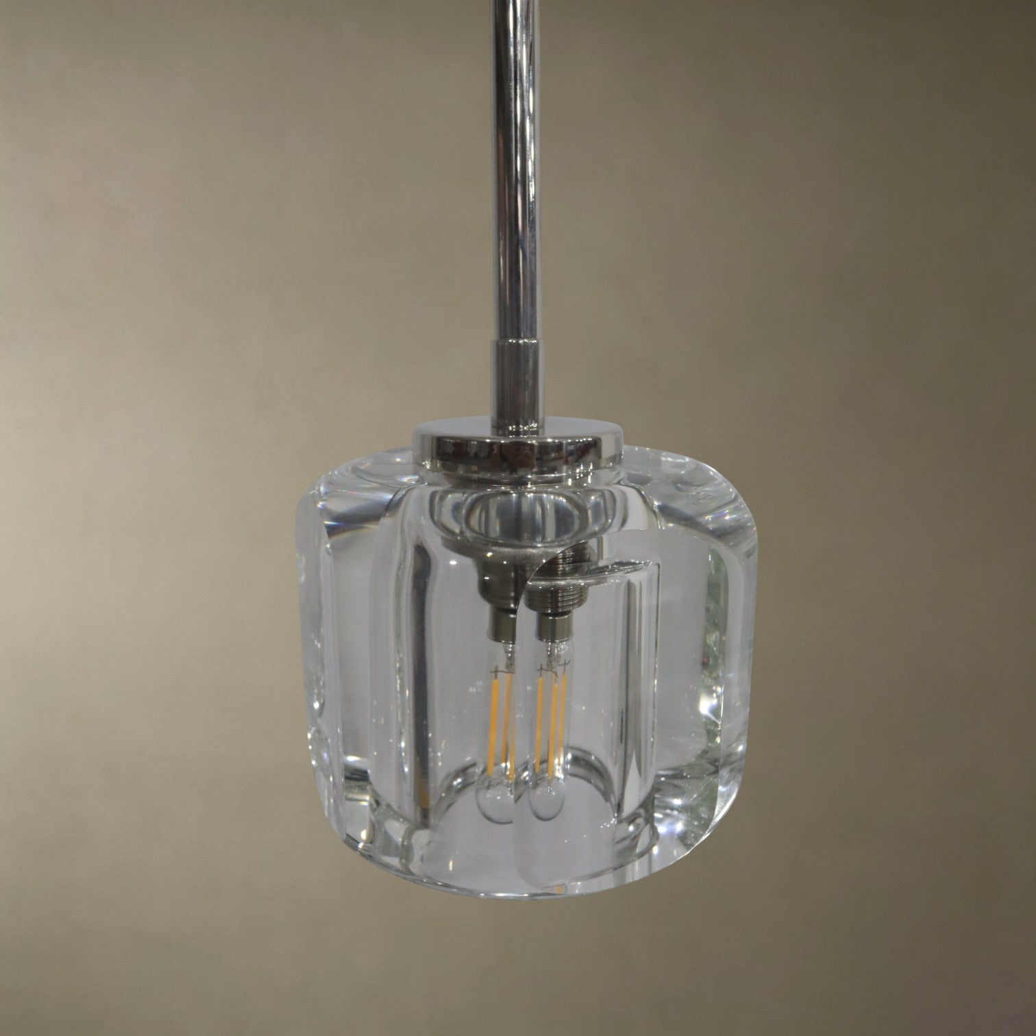 Crystal Column Pendant Light
