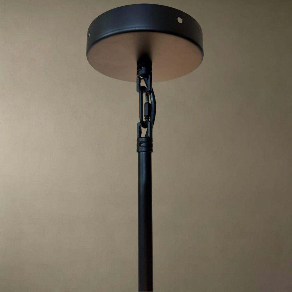 Black Arched Glass Chandelier