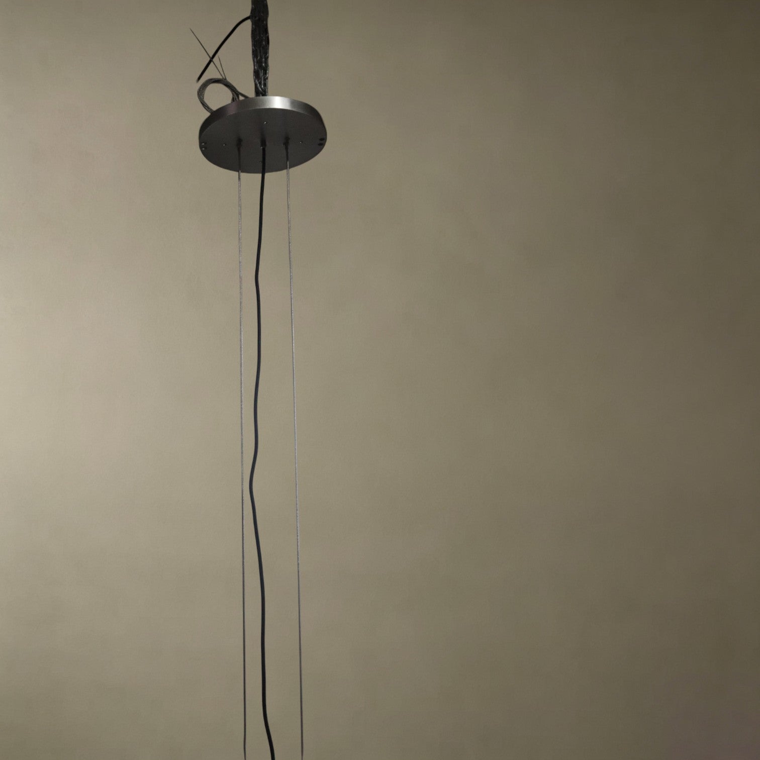 Glass Cylindrical Strip Chandelier