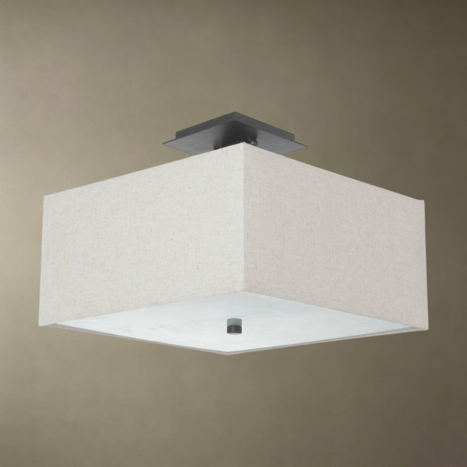 Square Fabric Ceiling Light